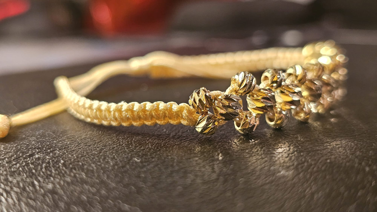 Pulsera carriles beige