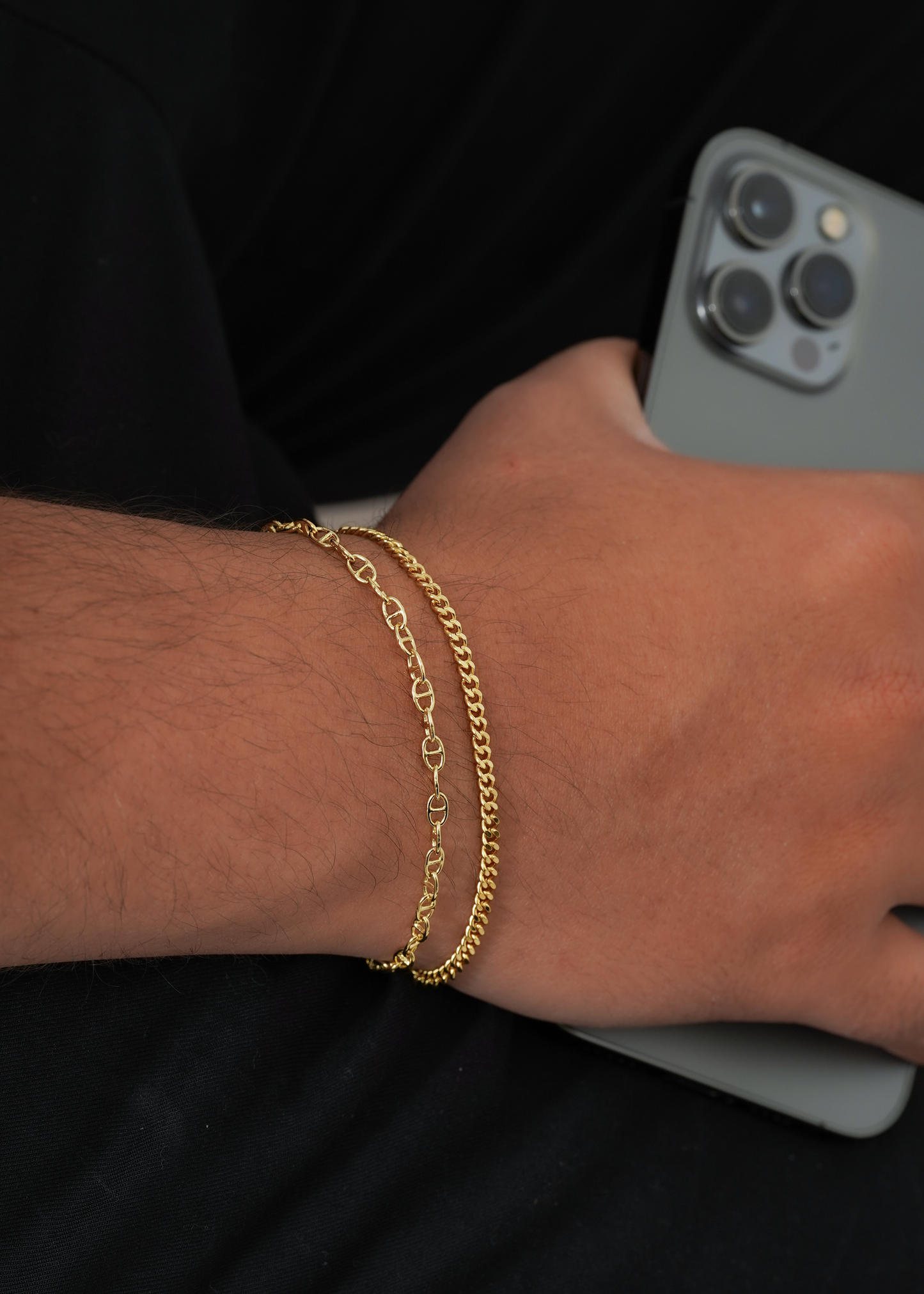 Pulsera Cubana Plana 20 cm
